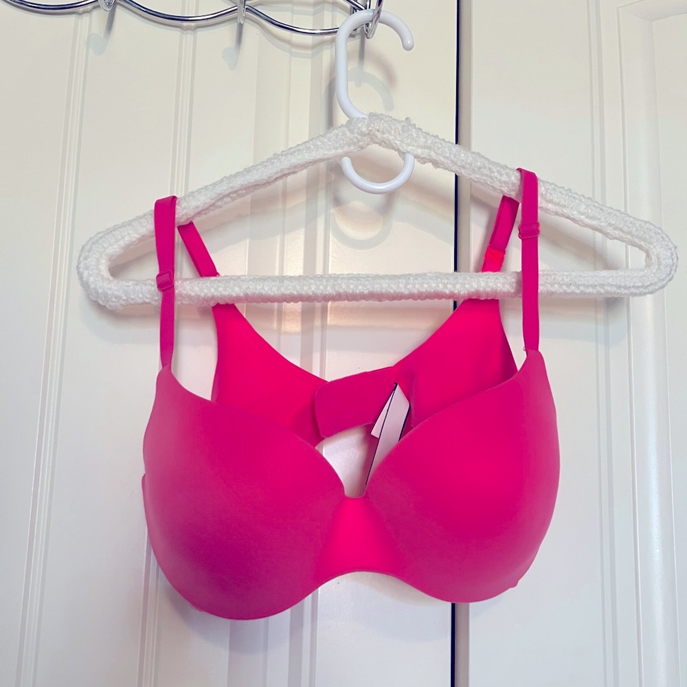 Hot pink seamless bra